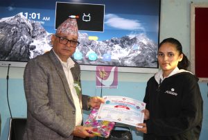 Read more about the article ऐश्वर्य साहित्य प्रतिष्ठानले आयोजना गरेको वक्तृत्वकलामा कमला ओझा प्रथम / @AMC