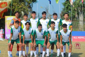 Read more about the article ओमप्रकाश नायक बन्दा सुदूरपश्चिम प्रदेश प्रहरीको टोली विरुद्ध संघर्ष स्पोटर्स क्लबको सहज जीत